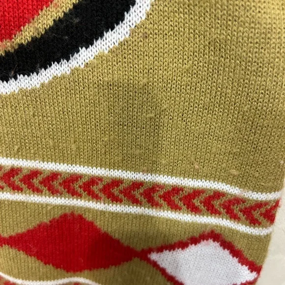 San Francisco 49ers NFL Women’s V Neck Christmas Sweater ❤️💛 - Picture 6 of 7